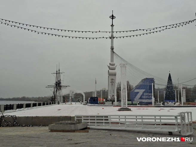 Монтаж идет полным ходом | Источник: Алёна Воропаева / Voronezh1.ru