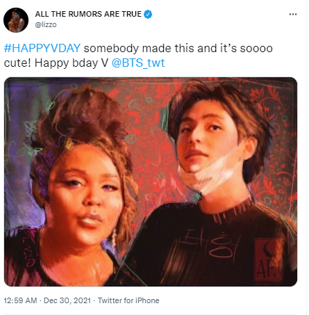 «С днем рождения, бро»: как Ви поздравили мемберы BTS и Лиззо