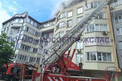 В многоэтажке Звенигорода случился пожар во время ремонта