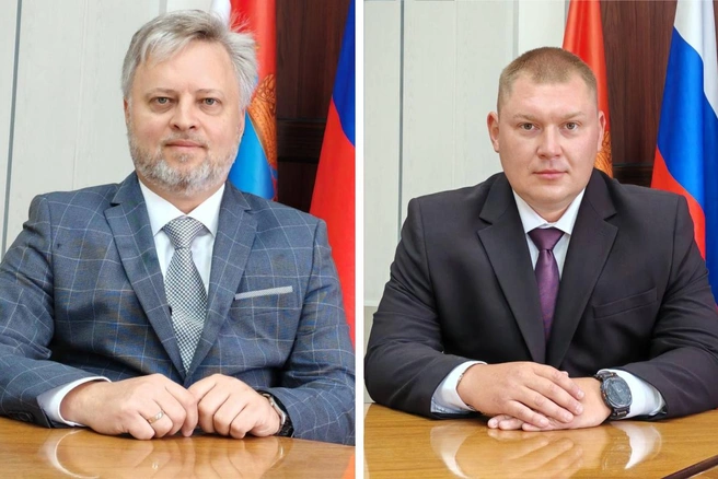 В коллектив тольяттинских чиновников влились Сергей Соловьев (слева) и Денис Поздняков (справа) | Источник: Администрация Тольятти