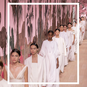 Выбор стильных невест: где искать белые минималистичные платья как у Dior на Неделе высокой моды в Париже