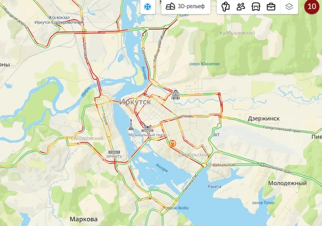 В Иркутске — 10 баллов | Источник: 2ГИС