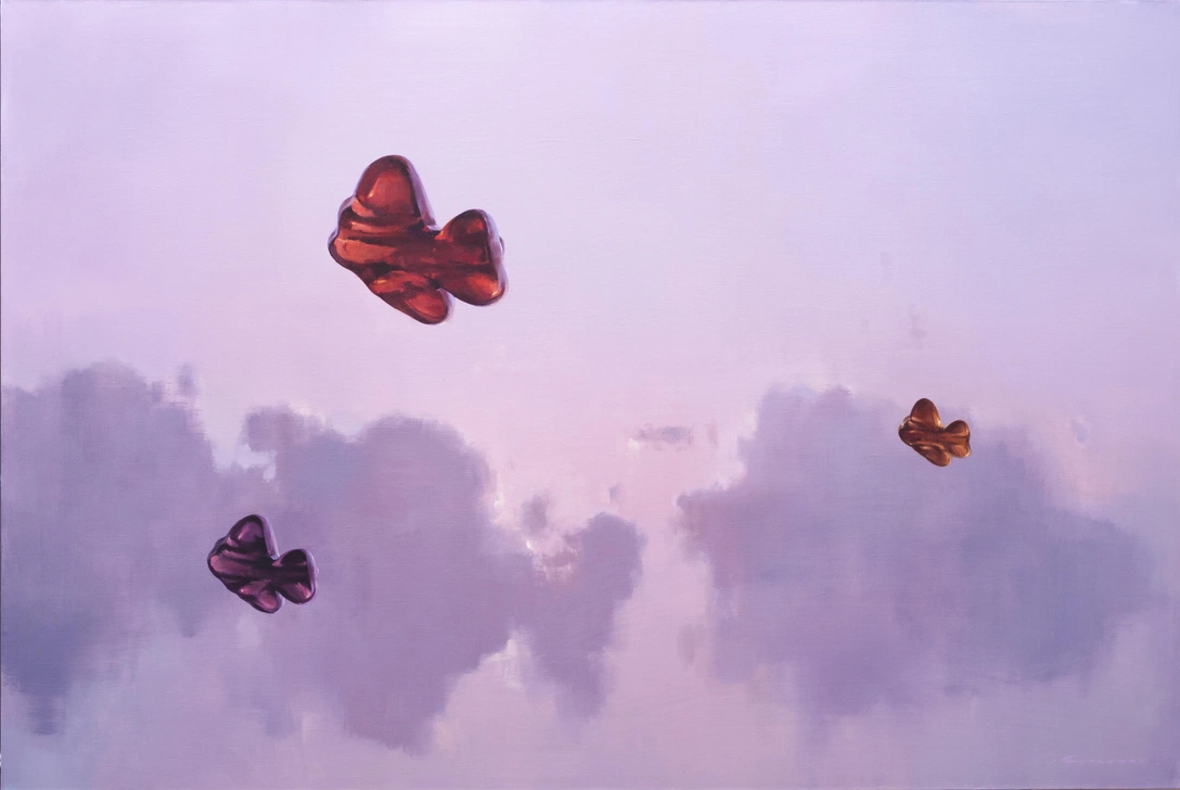 Тимур Гасумов. «Мирное небо», 2024. Холст, масло. | Источник: пресс-служба выставки