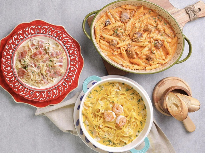 Шелковистый соус, тающий сыр и нежное мясо или морепродукты создают идеальную пасту | Источник: «Своя Компания»