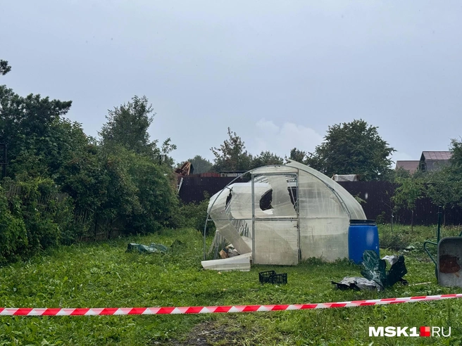 В поселке видны следы разрушений | Источник: читатель MSK1.RU