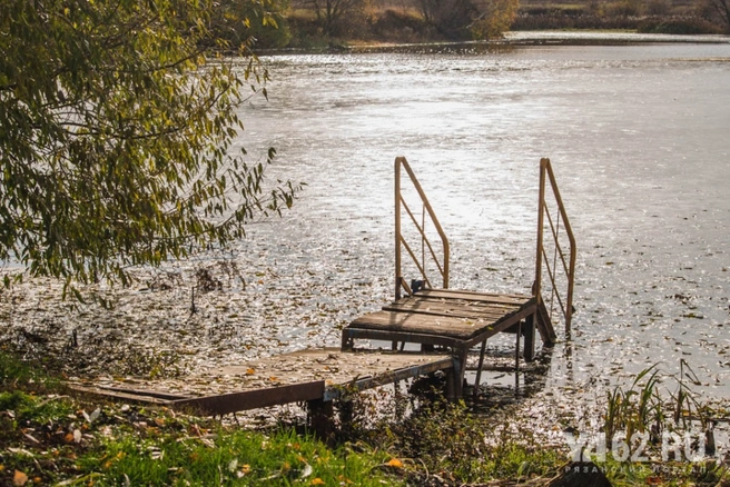 Самый верхний пруд в каскаде в Стенькине