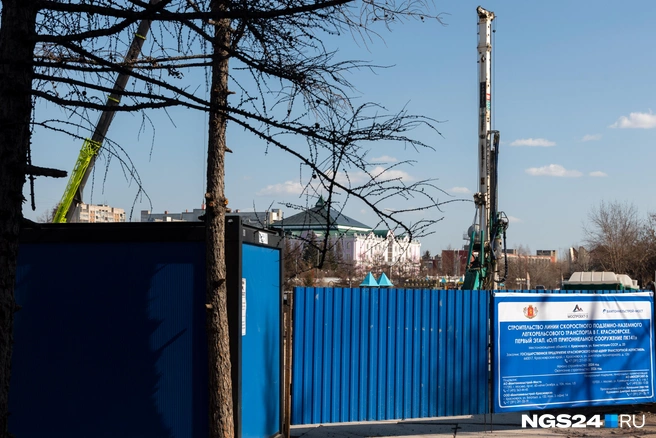 По соседству с садиком строят метро | Источник: Мария Ленц / NGS24.RU