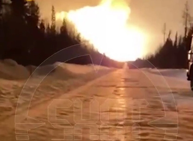 В ХМАО произошел пожар на газопроводе | ya62.ru