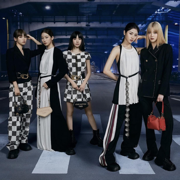 Louis Vuitton теперь дружит с k-pop звездами LE SSERAFIM