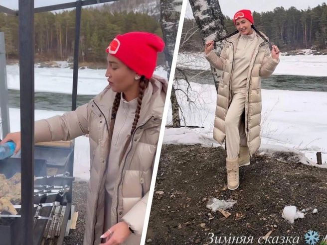 Во время отпуска звезда приготовила шашлык на природе. | Источник: buzova86/Instagram* (деятельность соцсети запрещена на территории РФ)