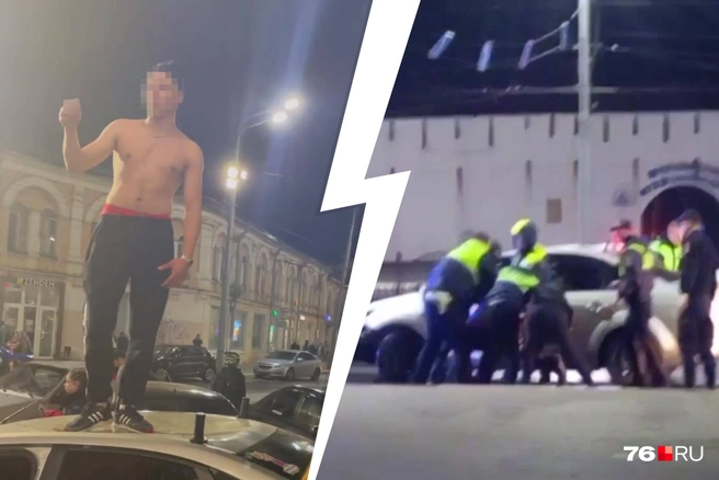 Выпив и потанцевав, ярославец поехал кататься на разбитой машине по центру | Источник: читатель 76.RU