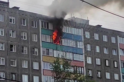 Пожар в квартире на Привокзальной в Мурманске