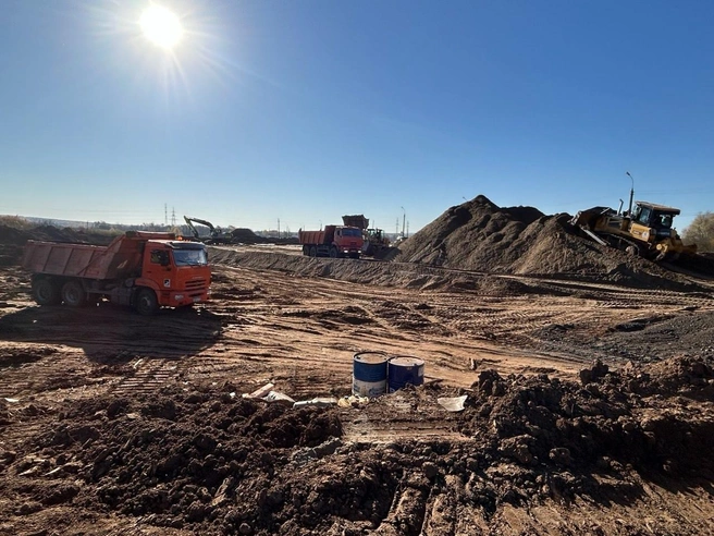 На некоторых участках трассы Ижевск — Аэропорт земельные работы уже завершены на 70% | Источник: пресс-служба министерства транспорта Удмуртии 