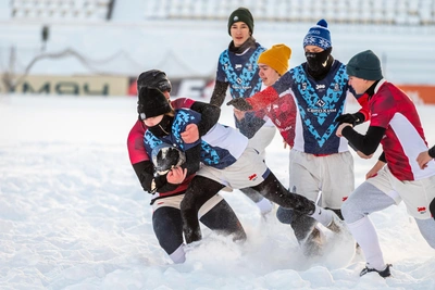 Чемпионат Прикамья по регби на снегу состоялся в Перми