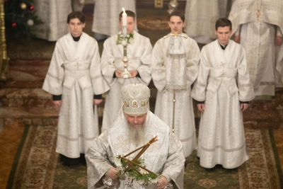 Как Новосибирск встретил Рождество Христово