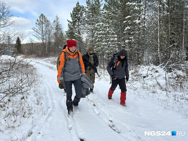 Волонтеры выходят на маршрут | Источник: Алексей Тайганавт / NGS24.RU