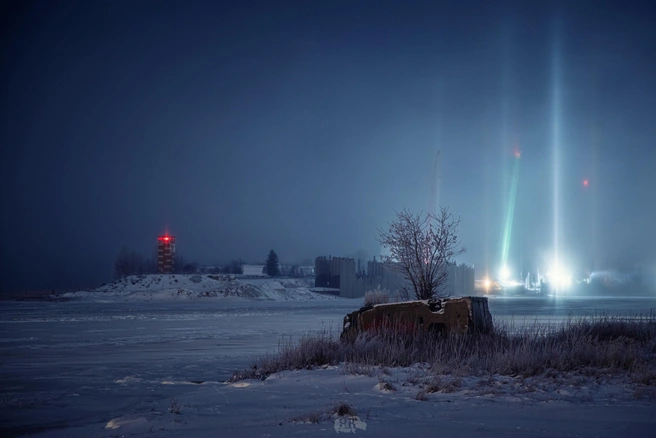 Световые столбы появляются в небе во время морозов | Источник: Ян Кемпи