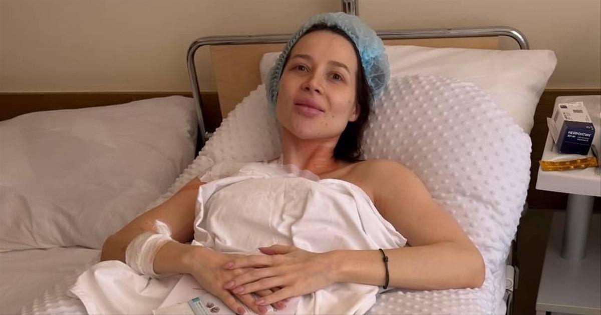 Фото Лерчек после первой химии