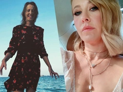 В объективе Богомолова его супруга Ксения Собчак выглядит особенно стройной и романтичной