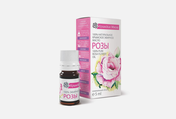 Эфирное масло Розы Крымские масла Pure Rose Essential Oil 