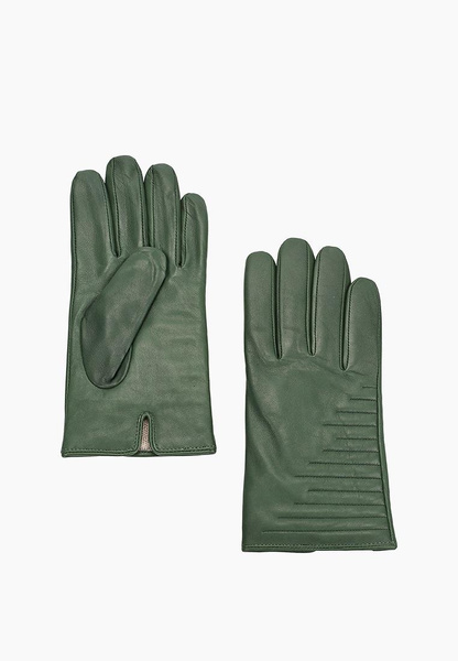 Зеленые кожаные перчатки 