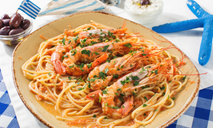 Паста с лангустинами «Гаридмакаронада»