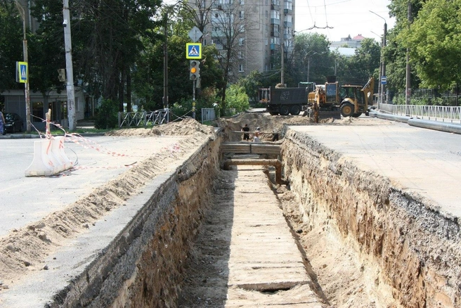 Ремонт на улице Гагарина | Источник: Администрация Рязани