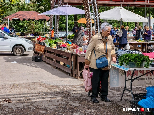 На таком базаре бабули закупаются у бабуль | Источник: Булат Салихов / UFA1.RU
