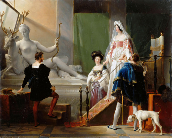 Генрих II и Диана де Пуатье в мастерской Жана Гужона