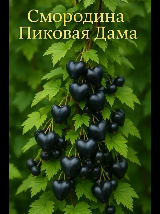 Черная смородина с сердечками | Источник: Ozon.ru
