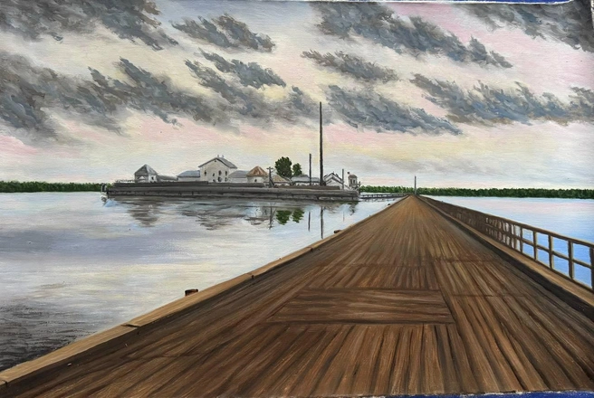 Спустя четыре месяца после встречи с заключенным криминолог получил картину из «пятака» | Источник: Данил Сергеев (GWAILAO) / T.me