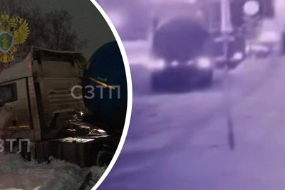 Truck ignores crossing, hits train near Yaroslavl