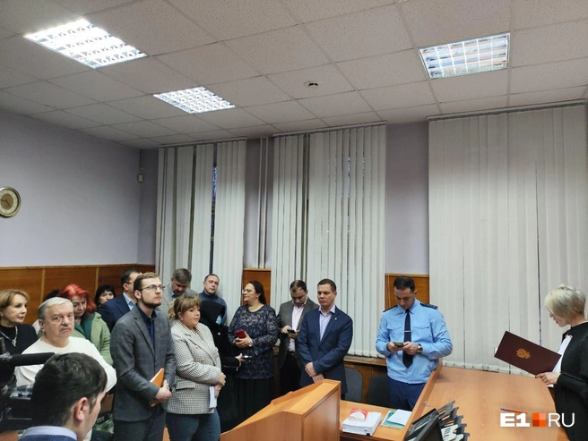 Приговор членам банды оглашали в Верх-Исетском суде | Источник: Евгений Кошек / E1.RU