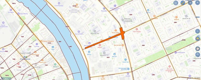 В Петербурге начали обсуждать планировку улицы Дыбенко до Октябрьской набережной | Источник: Градостроительный портал КГА