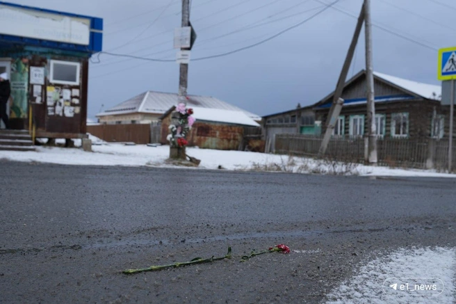 У перехода, где погибла девочка, появился стихийный мемориал  | Источник: Кирилл Кушнов / E1.RU