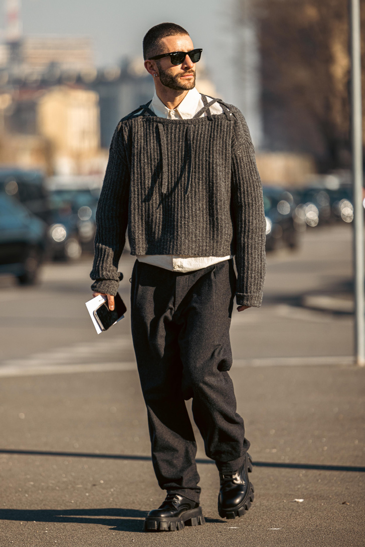 Фото №18 - Стритстайл на Неделе моды в Милане: как одеваются самые модные мужчины в этом сезоне?