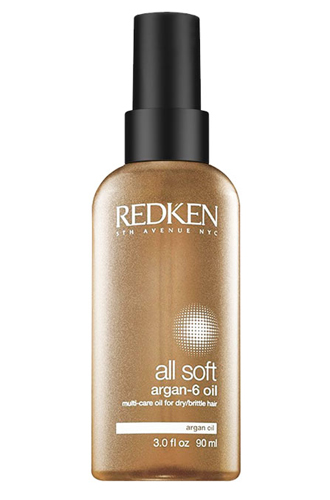 Аргановое масло для блеска и восстановления волос All Soft Argan-6, Redken