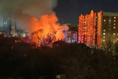 В Нижнем Новгороде горел расселённый дом