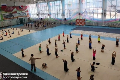 Гимнастки Дальнего Востока тренируются в Благовещенске