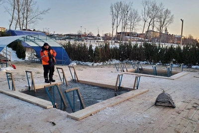 В Оренбурге подготовили купель к Крещению