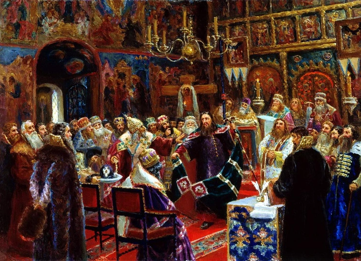 Сергей Милорадович. «Суд над патриархом Никоном». 1885 | Источник: Wikimedia Commons