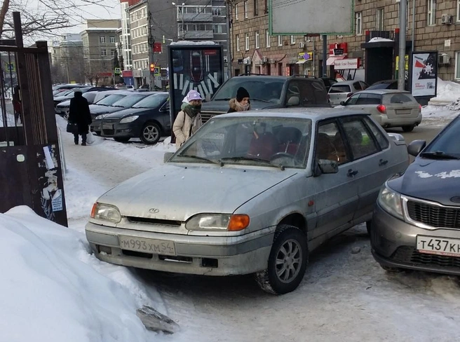 Перегородил проход | Источник: читатель НГС