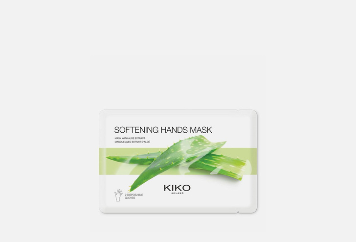 Тканевые маски с экстрактом алоэ для рук и ногтей Kiko Milano 
