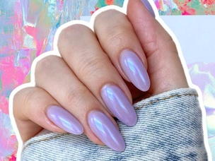 7 нежных лавандовых маникюров на зиму 2025/26