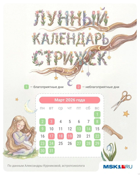 Перед визитом в салон проверьте этот календарь | Источник: Полина Авдошина / Городские медиа