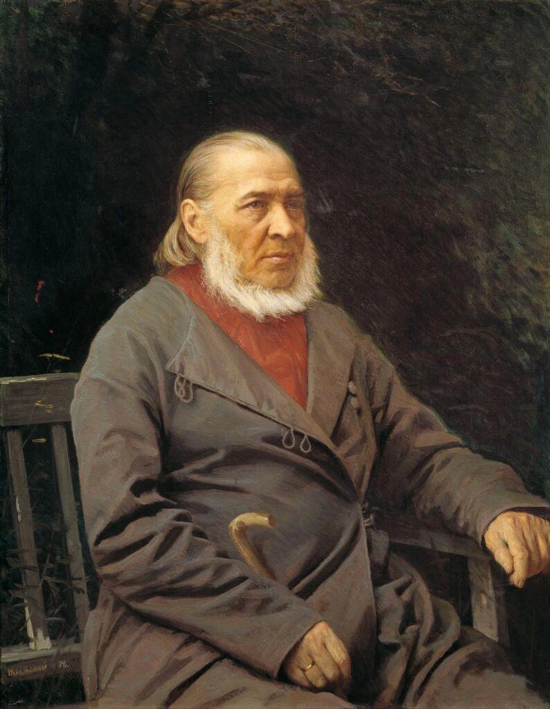 Иван Крамской, потрет Сергея Аксакова. Холст, масло, 1878 год | Источник: Третьяковская галерея