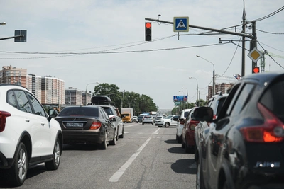 В Краснодаре зафиксировали пробки интенсивностью 8 баллов