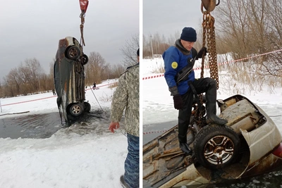 Полиция устанавливает личность мужчины в машине на дне озера