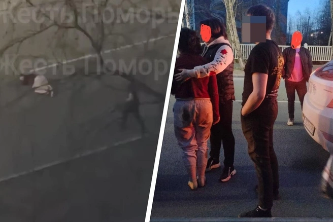 Мужчину сняли на видео и сфотографировали | Источник: Жесть Поморья: Архангельск Северодвинск регион / Vk.com
