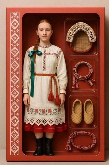 Костюм северной коми-пермячки | Источник: Julim / Telegram 